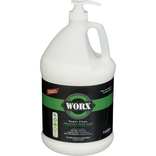 Savon pour les mains sans eau Power Clean, Liquide, 3,78 L, Sans parfum CSL Industriel Inc.