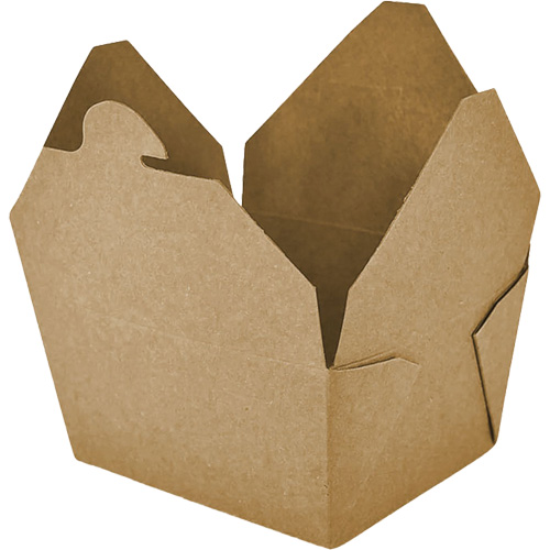 Kraft Take Out Food Containers, Corrugated, Rectangular CSL Industriel Inc.