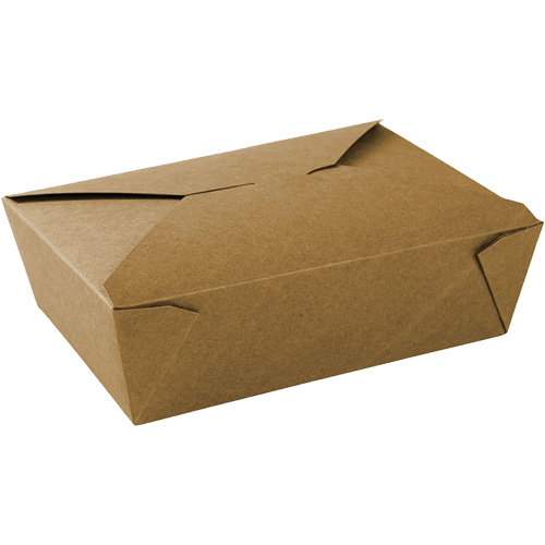 Kraft Take Out Food Containers, Corrugated, Rectangular CSL Industriel Inc.