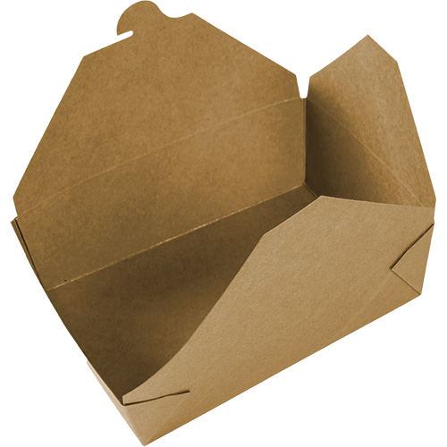 Kraft Take Out Food Containers, Corrugated, Rectangular CSL Industriel Inc.