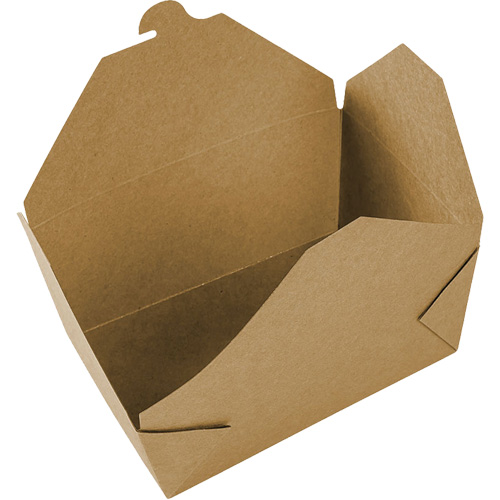 Kraft Take Out Food Containers, Corrugated, Rectangular CSL Industriel Inc.