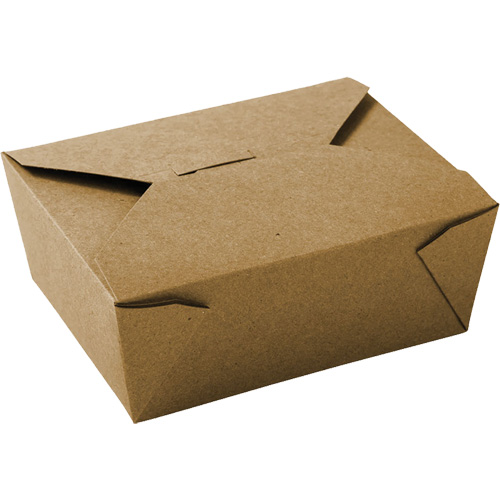 Kraft Take Out Food Containers, Corrugated, Rectangular CSL Industriel Inc.