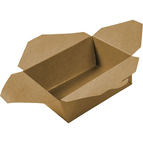 Kraft Take Out Food Containers, Corrugated, Rectangular CSL Industriel Inc.