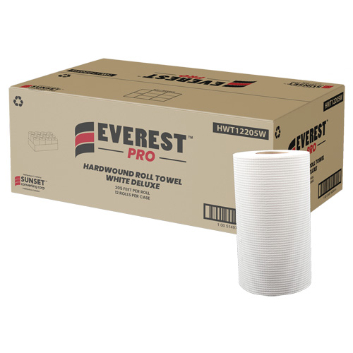White Deluxe Hardwound Roll Towels, 1 Ply, Centre Pull, 205' L CSL Industriel Inc.