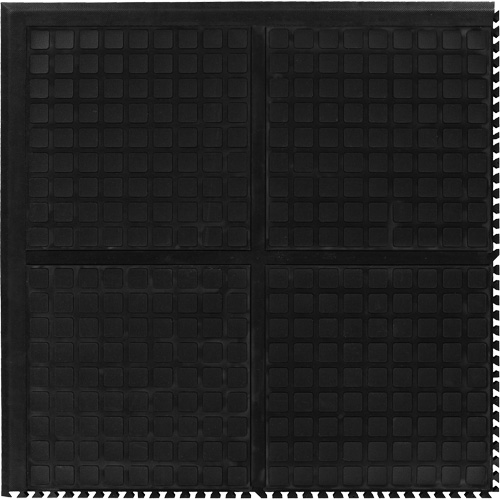 Tuile de centre modulaire Hog Heaven III Comfort, Ondul&eacute;, 3' x 3' x 3/4", Noir, Nitrile CSL Industriel Inc.