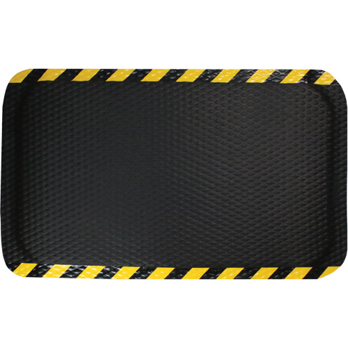 Tapis Hog Heaven, Losange, 3' x 5' x 5/8", Noir/Jaune, Nitrile CSL Industriel Inc.