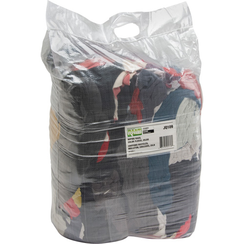 Recycled Material Wiping Rags, Fleece, Mix Colours, 25 lbs. CSL Industriel Inc.
