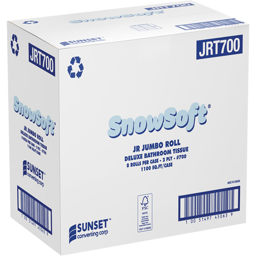 Papier hygi&eacute;nique de luxe Snowsoft, Rouleau G&eacute;ant, 2 Pli, Blanc CSL Industriel Inc.