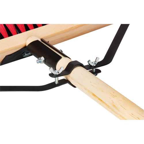 Push Broom with Braced Handle, 18", Medium, PVC Bristles CSL Industriel Inc.