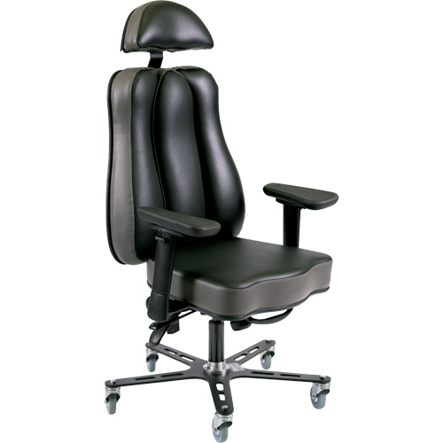 Synergo II 24h Ergonomic Chair, Vinyl, Black/Grey, 350 lbs. Capacity CSL Industriel Inc.