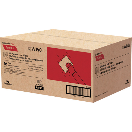 PRO Tuff-Job&reg; Teat Wipes, All-Purpose, 10-1/4" L x 9-1/8" W CSL Industriel Inc.
