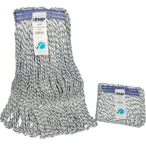 Candy-Striped Mop Head, Floor Finishing, Synthetic, Loop Style CSL Industriel Inc.
