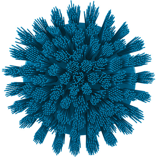 Brosse ronde HyDrive pour perceuse, Soies Tr&egrave;s ferme, Longueur de 3-1/10", Bleu CSL Industriel Inc.