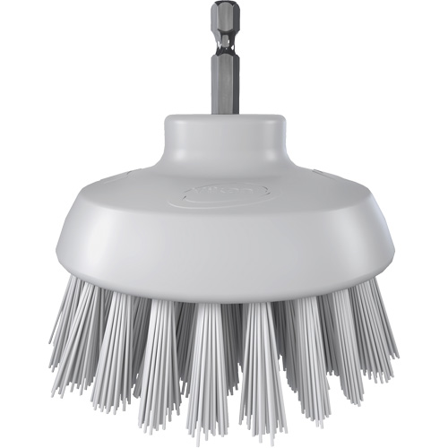 Brosse ronde HyDrive pour perceuse, Soies Tr&egrave;s ferme, Longueur de 3-1/10", Blanc CSL Industriel Inc.