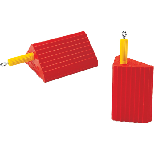 Cales-roue pour usage g&eacute;n&eacute;ral, Polyur&eacute;thane, Orange, 10" la x 8-1/2" p x 5" h CSL Industriel Inc.