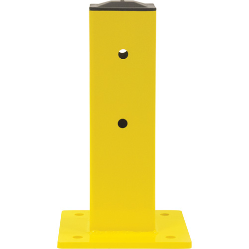 Poteau pour barri&egrave;re de s&eacute;curit&eacute;, Acier, 5" lo x 17" h, Jaune s&eacute;curit&eacute; OSHA CSL Industriel Inc.