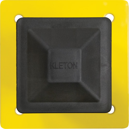 Poteau pour barri&egrave;re de s&eacute;curit&eacute;, Acier, 5" lo x 17" h, Jaune s&eacute;curit&eacute; OSHA CSL Industriel Inc.