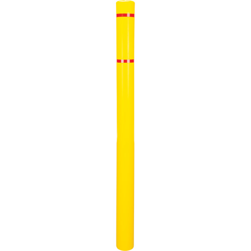 Polyethylene Bollard Cover, 4-1/2" Dia. x 64" L, Red/Yellow CSL Industriel Inc.
