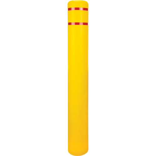 Polyethylene Bollard Cover, 6-5/8" Dia. x 52" L, Red/Yellow CSL Industriel Inc.