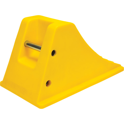 Wheel Chocks with Aluminum Tread, Polyurethane, Safety Yellow, 11-1/4" W x 21" D x 12-1/4" H CSL Industriel Inc.