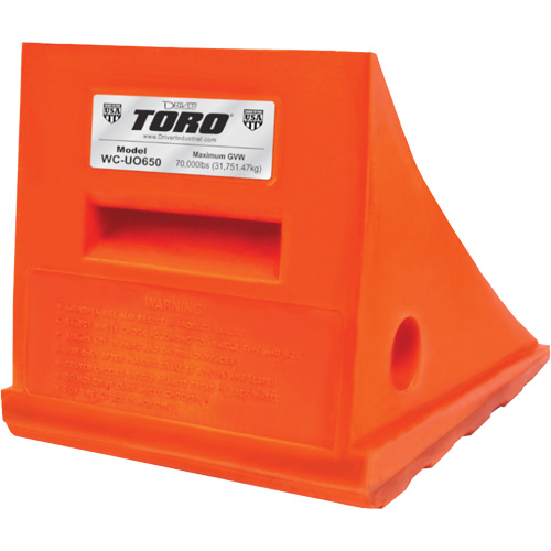 35 Ton General Purpose Wheel Chock, Urethane, Orange CSL Industriel Inc.