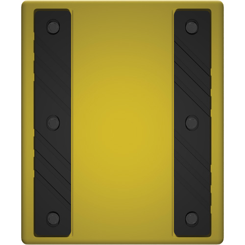 Cale de roue ultra-robuste pour l'exploitation mini&egrave;re Checkers Safety sans support, PEHD, Jaune, 14-1/2" la x 17-1/2" p x 16" h CSL Industriel Inc.