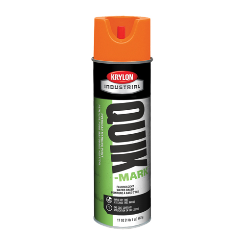 Peinture de marquage industrielle &agrave; base d'eau pour le travail en hauteur Quik-Mark, 17 oz, Canette a&eacute;rosol CSL Industriel Inc.