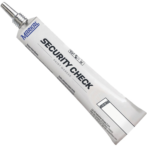 Security Check Paint Marker, 1.7 oz., Tube, White CSL Industriel Inc.