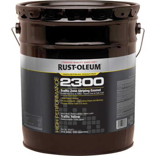 High-Performance 2300 System Traffic Zone Striping Paint, Yellow, 5 gal., Pail CSL Industriel Inc.