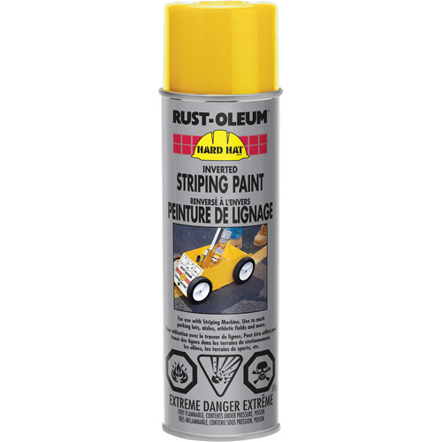 Peinture de lignage en a&eacute;rosol, Jaune, Canette a&eacute;rosol CSL Industriel Inc.