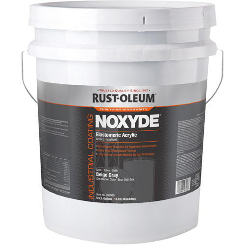 Rev&ecirc;tement acrylique &eacute;lastom&egrave;re Noxyde, 5 gal., Seau, Gris CSL Industriel Inc.