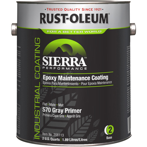 Appr&ecirc;t acrylique &eacute;poxydique &agrave; base d'eau Sierra Performance S70/S71, Gallon, Gris CSL Industriel Inc.