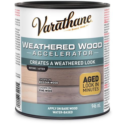 Acc&eacute;l&eacute;rateur de vieillissement du bois Varathane, 946 ml, Canette, Gris CSL Industriel Inc.