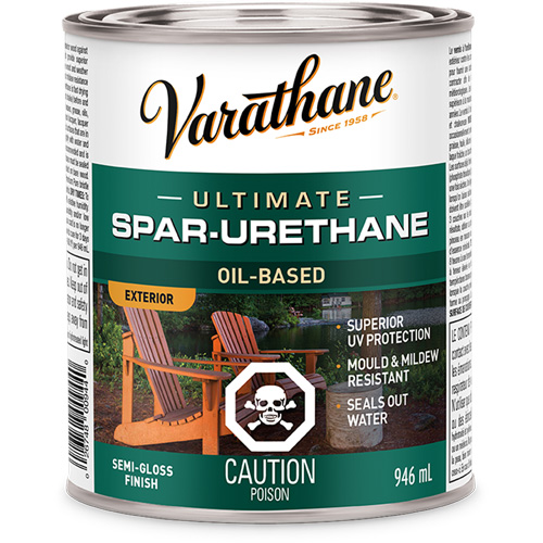 Rev&ecirc;tement &agrave; fini diamant pour bois Varathane, 946 ml, Transparent, Semi-brillant CSL Industriel Inc.