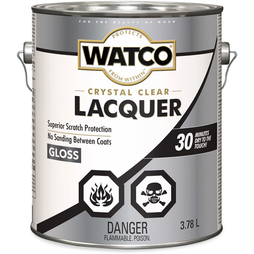 Watco&reg; Lacquer Wood Finish, 3.78 L, Clear, Gloss CSL Industriel Inc.