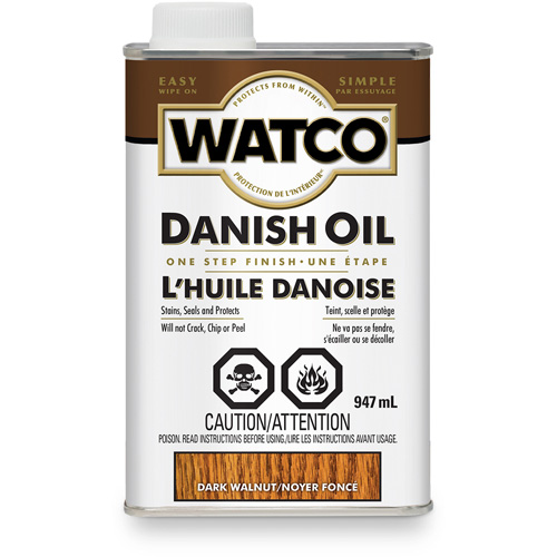 Huile danoise Watco, 947 ml, Noyer fonc&eacute;, Transparent CSL Industriel Inc.