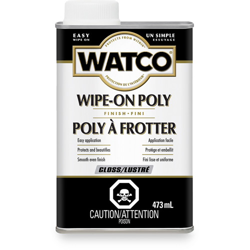 Teinture &agrave; essuyage en poly Watco, 473 ml, Transparent, Brillant CSL Industriel Inc.