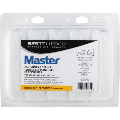 Couvre-rouleau en microfibre Master, Nap 13 mm (1/2"), 101,6 mm (4") l CSL Industriel Inc.