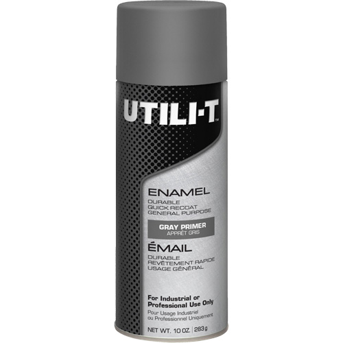 UTILI-T General Purpose Enamel Spray Paint, Grey Primer, 10 oz./283 g, Aerosol Can CSL Industriel Inc.