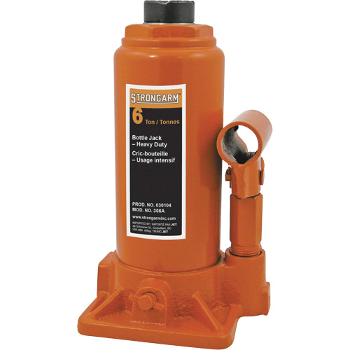 306A Bottle Jack, 6 Ton(s), 16" Raised Height CSL Industriel Inc.