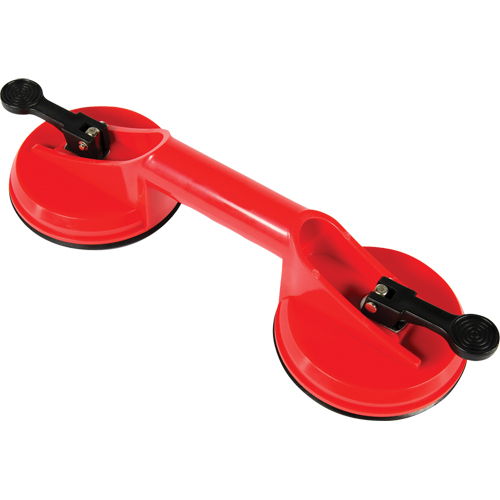 Manually Operated Hand Vacuum Cups - Double Handcup, 66 lbs. Capacity, 4-5/8", Lever, 13" Handle Length CSL Industriel Inc.