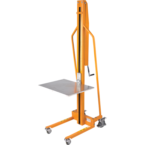 Platform Lift Stacker, Hand Winch Operated, 220 lbs. Capacity, 58-1/2" Max Lift CSL Industriel Inc.