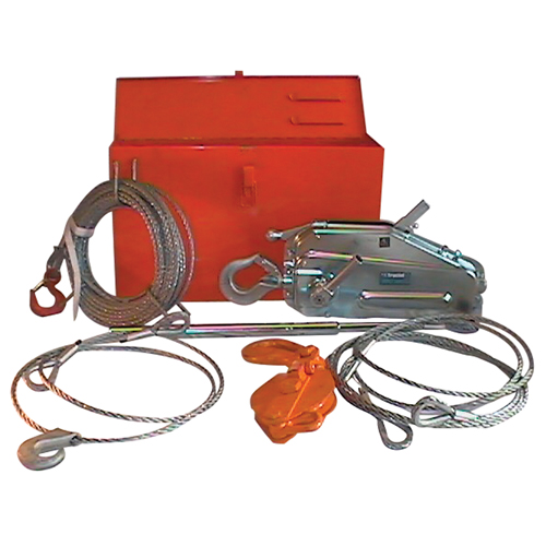 Tirfor&reg; Wire Rope Hoist TU17 Rescue Kit, 5/16" Wire Diameter, 2000  lbs. (1 tons) Capacity CSL Industriel Inc.