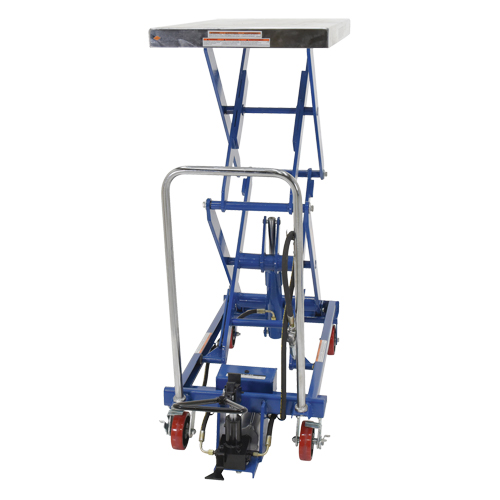 Pneumatic Hydraulic Scissor Lift Table, Steel, 35-1/2" L x 20" W, 800 lbs. Cap. CSL Industriel Inc.