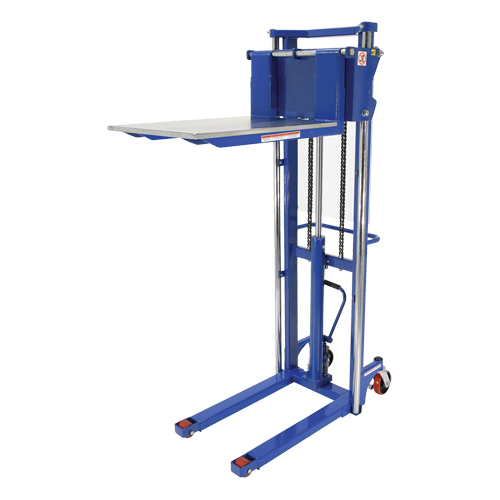 Hefti-Lift Load Stacker, Foot Pump Operated, 1500 lbs. Capacity, 63" Max Lift CSL Industriel Inc.