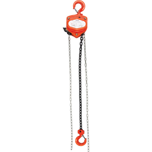 Chain Hoist, 20' Lift, 1000 lbs. (0.45 tons) Capacity, Alloy Steel Chain CSL Industriel Inc.