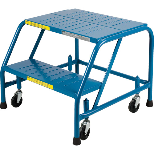 CSA-Certified Rolling Step Ladder, 2 Steps, 22" Step Width, 19" Platform Height, Steel CSL Industriel Inc.
