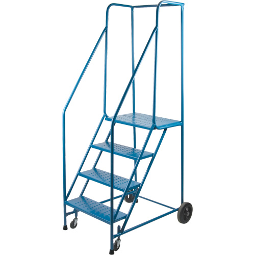 Escabeau roulant certifi&eacute; par la CSA, 4 marches, Largeur de la marche 22", Hauteur de la plateforme 37", Acier CSL Industriel Inc.