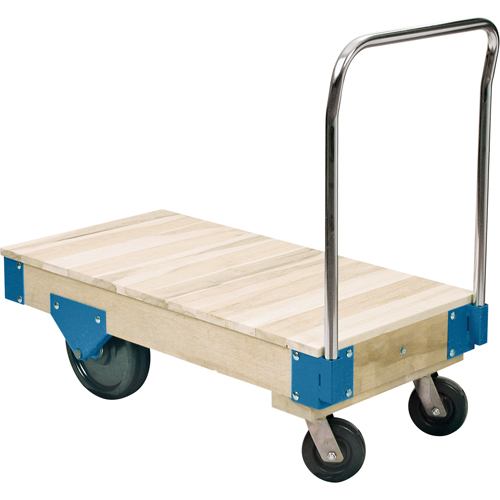 Platform Trucks - All Wood Deck Platform Trucks, 60" L x 36" W, 3000 lbs. Capacity, Nylon Casters CSL Industriel Inc.