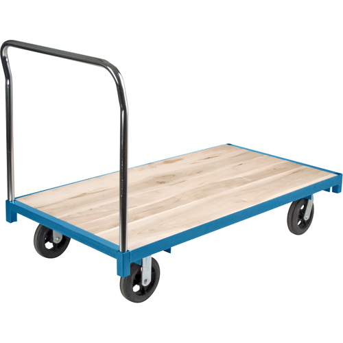 Chariot &agrave; plateforme robuste, 60" lo x 30" la, Capacit&eacute; de 2000 lb, Roues en Caoutchouc CSL Industriel Inc.